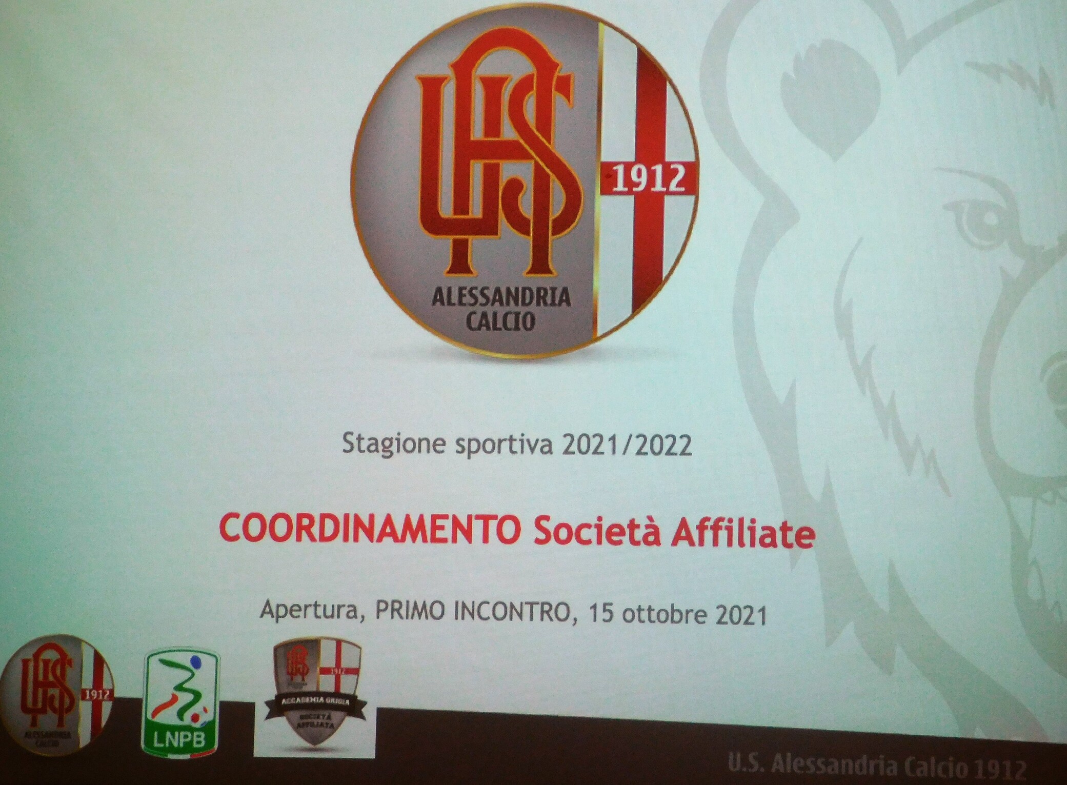 Incontro di apertura per le società alle affiliate all’Alessandria Calcio.